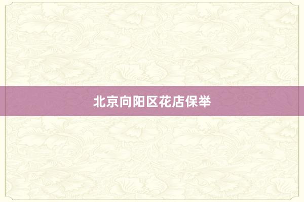 北京向阳区花店保举